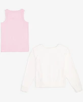 Epic Threads Little & Big Girls Bows Sweatshirt Tank Top, 2 Piece Set, Created for Macy's