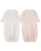 Huggies Baby Girls Sleeper Gowns 2-Pack