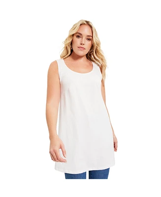 June + Vie Plus Scoopneck One Only Tunic Tank