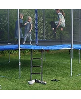 Yescom 43" Trampoline Ladder 3 Step Wide Anti Skid for Kid Outdoor 15 Ft Plus Bounce