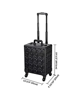 Byootique Rolling Makeup Train Case Cosmetic Trolley Organizer Mermaid