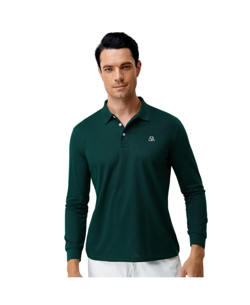 Bellemere New York Men's Long Sleeves Tencel Polo