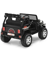 Gymax 12V Electric Kids Ride On Car Truck w/ MP3 Horn 2.4G Remote Control Black