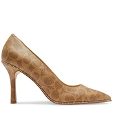 Coach Women's Samantha Signature Pointed-Toe Pumps