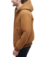 Bass Outdoor Men's Hooded Zip-Front Fleece-Lined Bomber Jacket