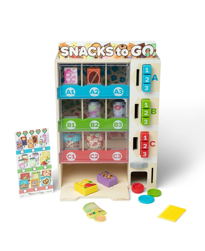 Melissa and Doug Sort, Stock & Select Wooden Vending Machine Playset - Multi