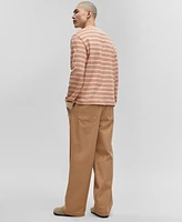 Mode of One Men's Long-Sleeve Relaxed Stripe T-Shirt, Created for Macy's