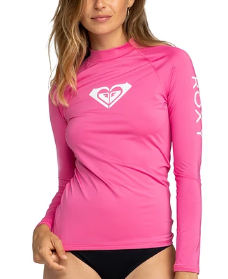 Roxy Juniors' Whole Hearted Rash Guard Long-Sleeve Top