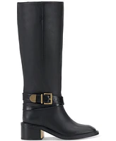 Vince Camuto Gini Buckled Knee-High Riding Boots