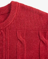 Mode of One Men's Long-Sleeve Cable-Knit Sweater, Exclusively at Macy's