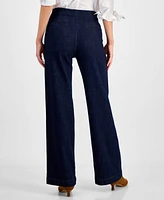 Dkny Jeans Women's High-Rise Zip-Front Pants - LXT