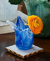 Vietri Onda Glass Cobalt Petite Vase