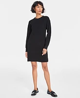 On 34th Women's Ribbed Crewneck Sweater Dress, Created for Macy's