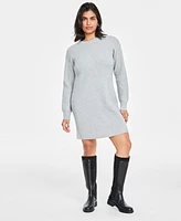 On 34th Women's Ribbed Crewneck Sweater Dress, Created for Macy's