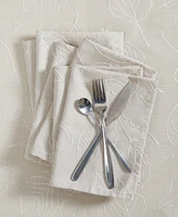 Laura Ashley Harvest Raised Woven Napkin Set of 6, 18" x 18"