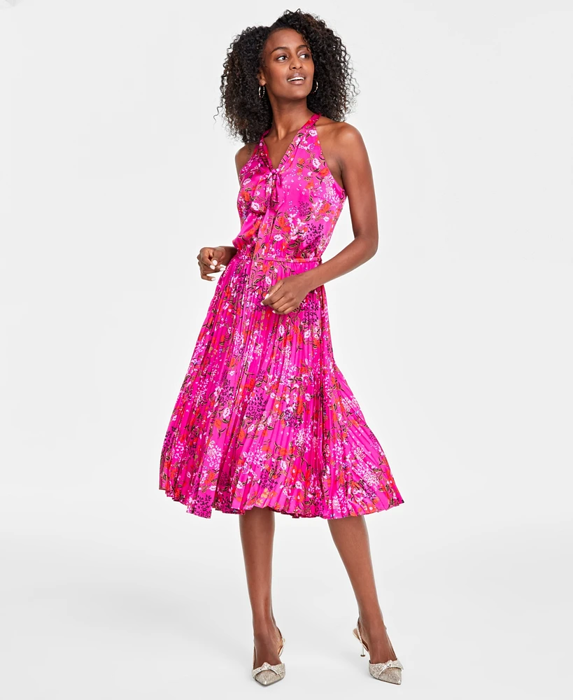 On 34th Women's Halter-Neck Floral Midi Dress, Created for Macy's