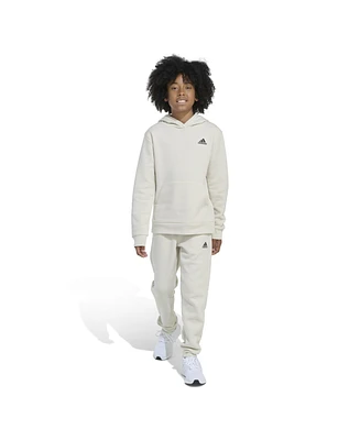 adidas Big Boys Minimal Logo Fleece Pullover, 2-Piece Set