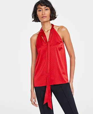 On 34th Women's Halter Tie-Neck Sleeveless Top, Created for Macy's