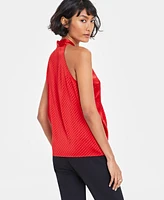 On 34th Women's Halter Tie-Neck Sleeveless Top, Created for Macy's