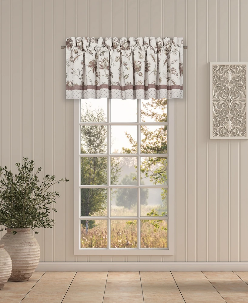 J Queen New York Santa Rosa Window Straight Valance, 21" x 88"