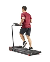 Sunny Health & Fitness Treadpad Nimble Compact Dual Mode Walking/Running Treadmill with Convenient Remote Control & Exclusive SunnyFit App Enhanced Bl