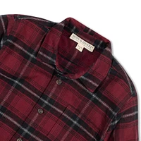 Hope & Henry Baby Boys Organic Long Sleeve Flannel Button Down Shirt