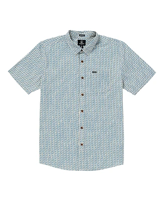 Volcom Men's Scaler Stone Woven Short Sleeve Shirt