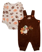 Baby Essentials Boy My 1st Turkey Day Overall, 2 Piece Set