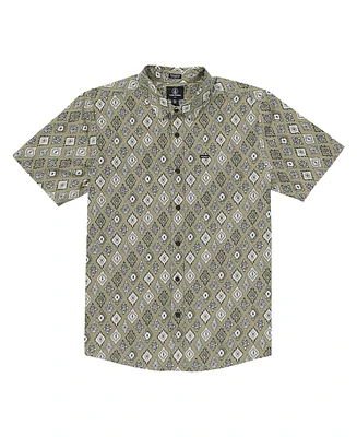 Volcom Men's Scaler Stone Woven Short Sleeve Shirt