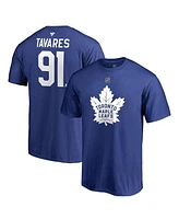 Fanatics Men's John Tavares Royal Toronto Maple Leafs Authentic Stack Name Number T-Shirt