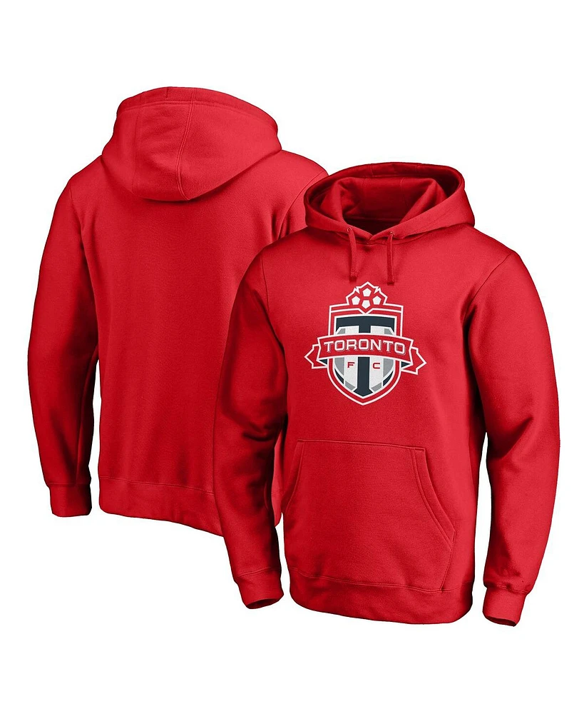 Fanatics Men's Red Toronto Fc Logo Pullover Hoodie