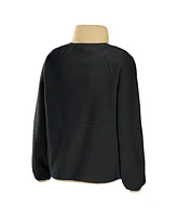 Wear by Erin Andrews Women's Black New Orleans Saints Polar Fleece Raglan Full-Snap Jacket