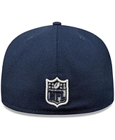 New Era Men's Navy England Patriots Super Bowl XXXVi Citrus Pop 59FIFTY Fitted Hat