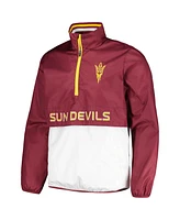 G-iii Sports by Carl Banks Men's Maroon Arizona State Sun Devils Cornerman Half-Zip Top