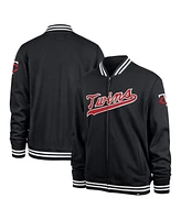 '47 Brand Men's Navy Minnesota Twins Wax Pack Pro Camden Full-Zip Track Jacket