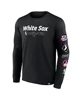 Fanatics Men's Black Chicago White Sox Strike the Goal Long Sleeve T-Shirt