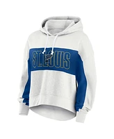 Fanatics Women's Heather Gray St. Louis Blues Fleece Up For It Pullover Hoodie