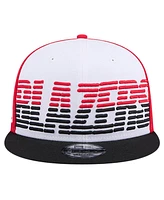 New Era Men's White/Black Portland Trail Blazers Throwback Gradient Tech Font 9FIFTY Snapback Hat