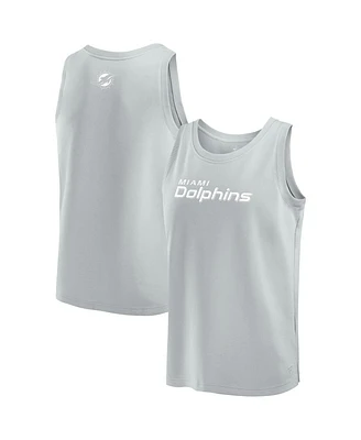 Fanatics Men's Gray Miami Dolphins Elements Tank Top