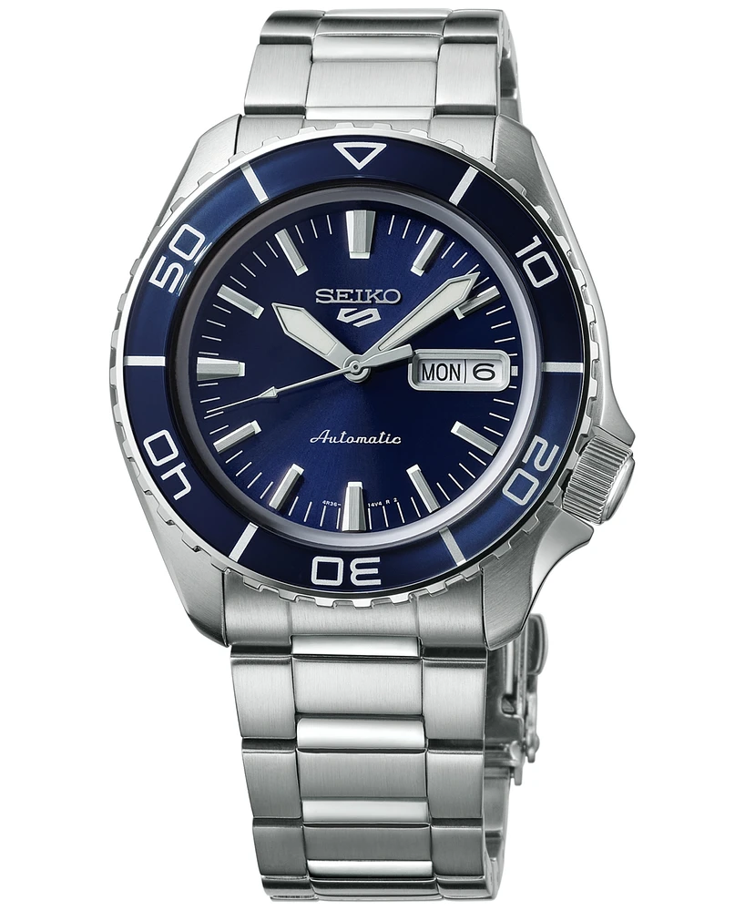 Seiko Men's Automatic 5 Sports Stainless Steel Bracelet Watch 42mm