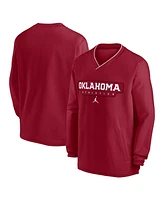 Jordan Men's Crimson Oklahoma Sooners 2024 Sideline Pullover Windshirt