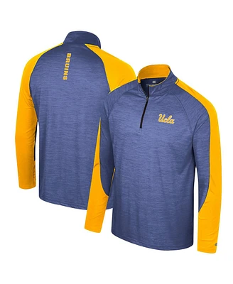 Colosseum Men's Blue Ucla Bruins Langmore Raglan Quarter-Zip Top