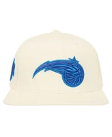 Pro Standard Men's Cream Orlando Magic Logo Pop Snapback Hat