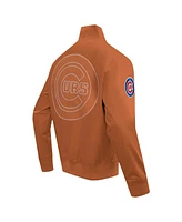 Pro Standard Men's Brown Chicago Cubs Paint The City Twill Full-Zip Jacket