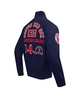 Pro Standard Men's Navy Boston Red Sox Area Code Twill Full-Zip Jacket