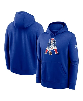 Nike Men's New England Patriots Rewind Club Logo Pullover Hoodie