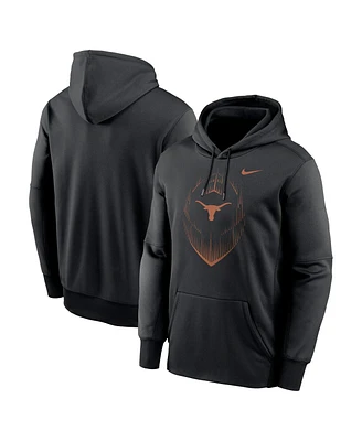 Nike Men's Black Texas Longhorns Football Icon Performance Fleece Pullover Hoodie