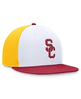 Top of the World Men's White/Cardinal Usc Trojans Tri-Tone Heritage Collector Fitted Hat