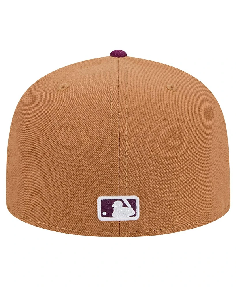 New Era Men's Brown/Purple St. Louis Cardinals Two-Tone Color Pack 59FIFTY Fitted Hat