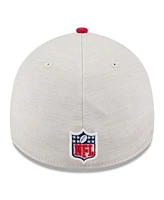 New Era Men's Stone/Scarlet San Francisco 49ers 2024 Sideline Historic 39THIRTY Flex Hat